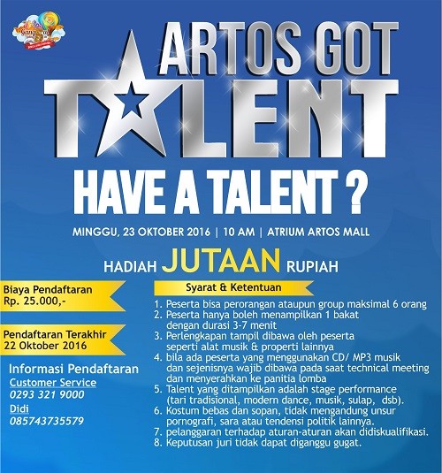 DOWNLOAD FORMULIR ARTOS GOT TALENT